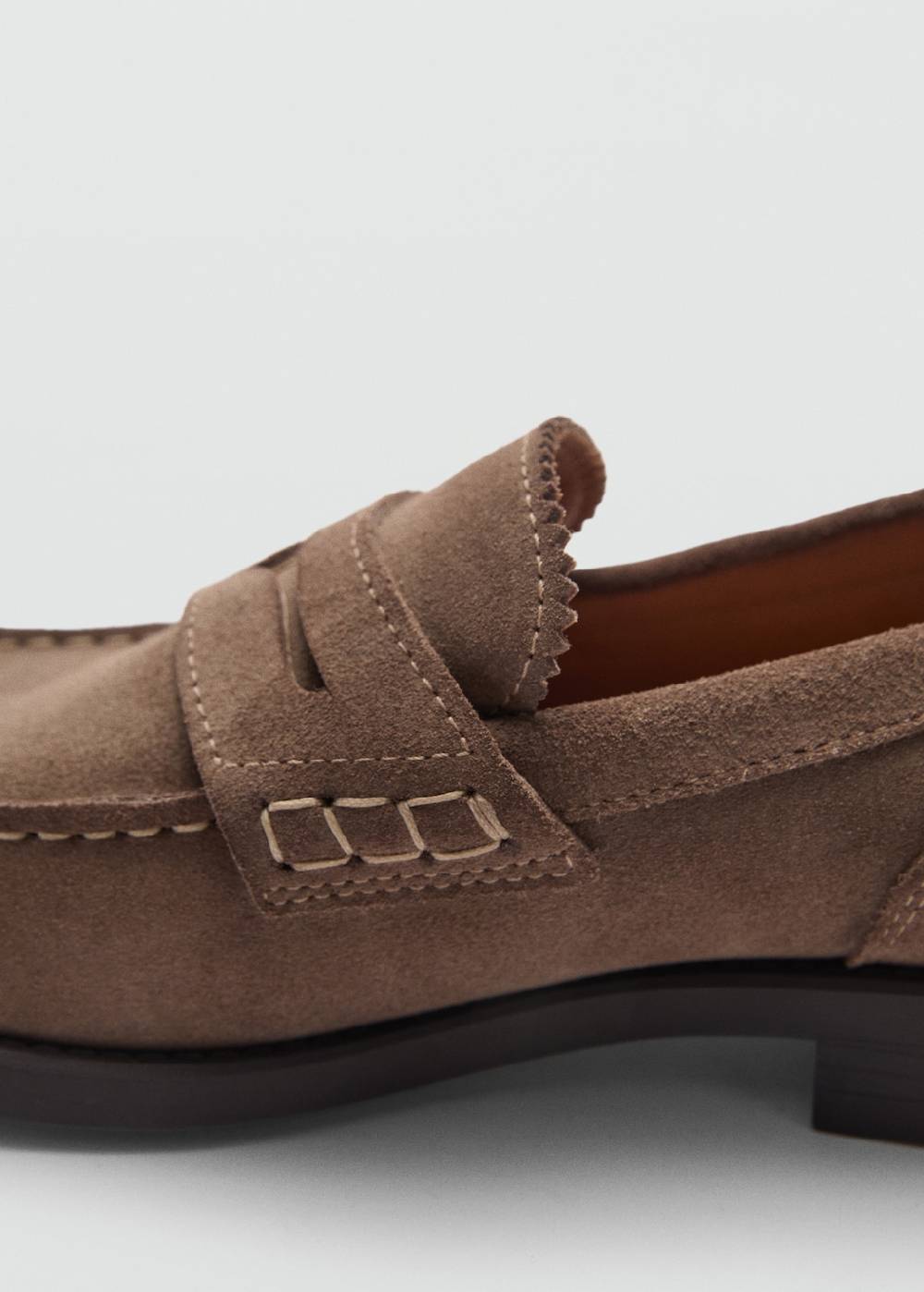 Mango Ledermokassins aus Wildleder Black Friday