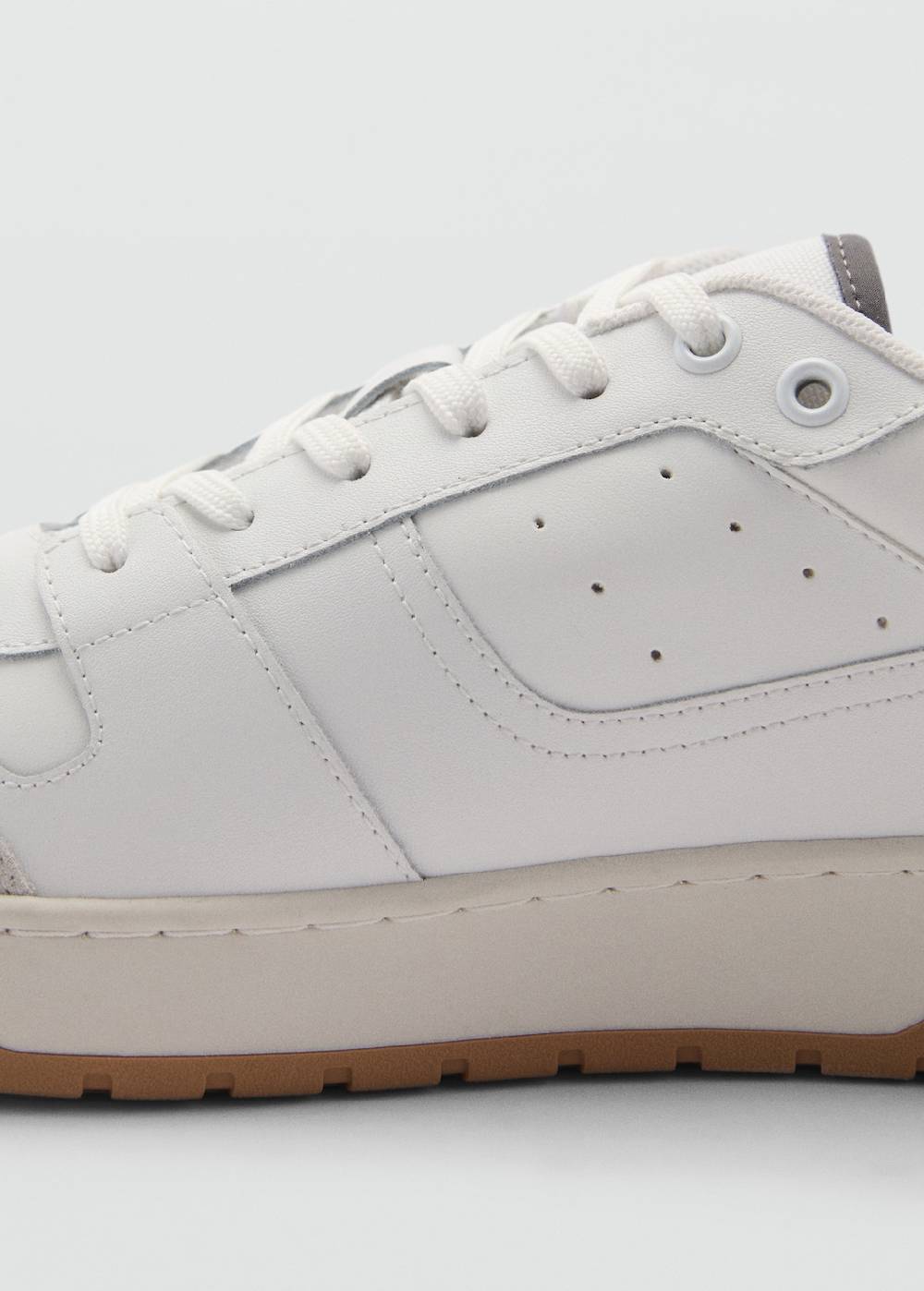 Mango Sneakers mit kontrastierenden Lederdetails Lagerräumung