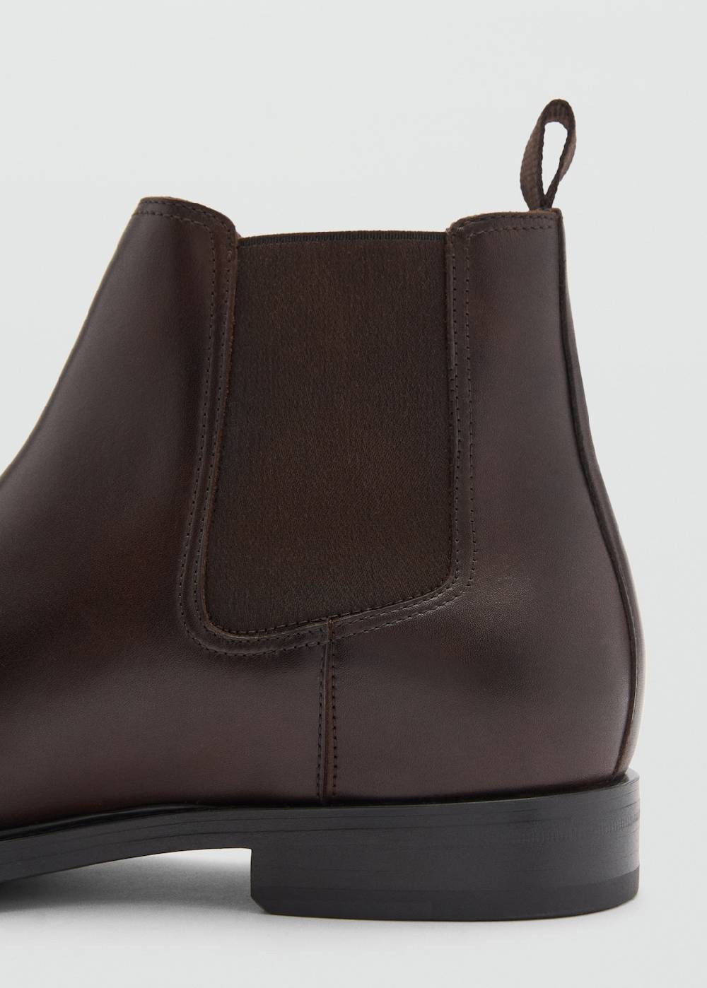 Mango Chelsea Boots aus poliertem Leder Zeitlich begrenztes Angebot