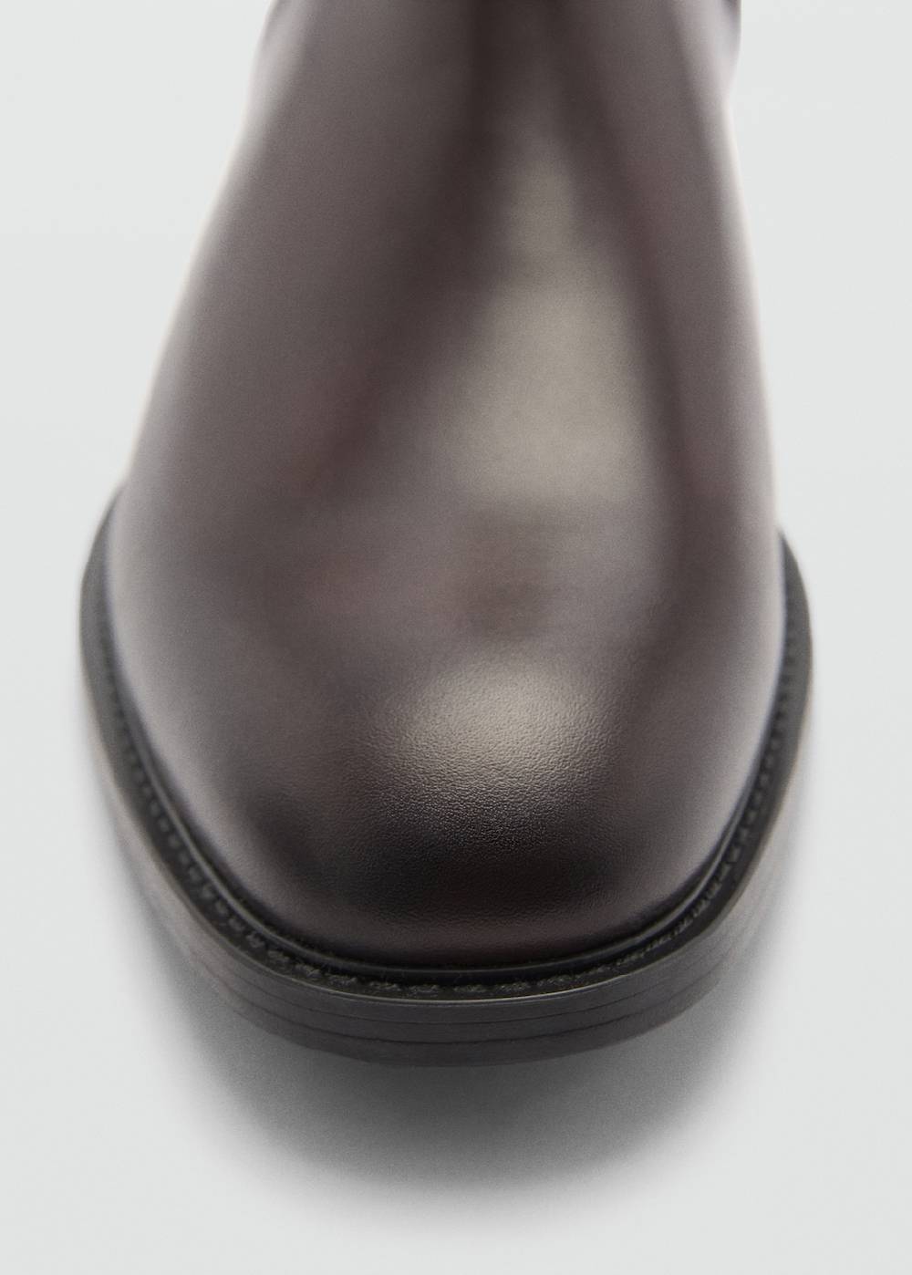 Mango Chelsea Boots aus poliertem Leder Zeitlich begrenztes Angebot