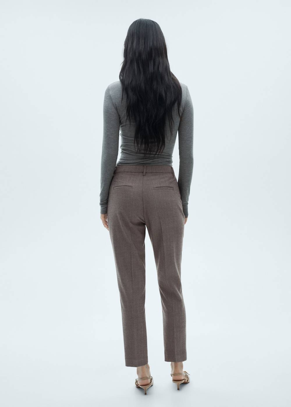 Mango Skinny Hose mit mittelhohem Bund Letzter Tag