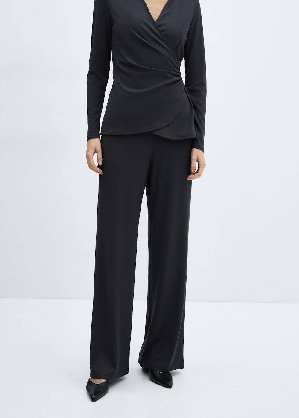 Mango Wideleg-Hose mit Stretchbund Fabrikladen