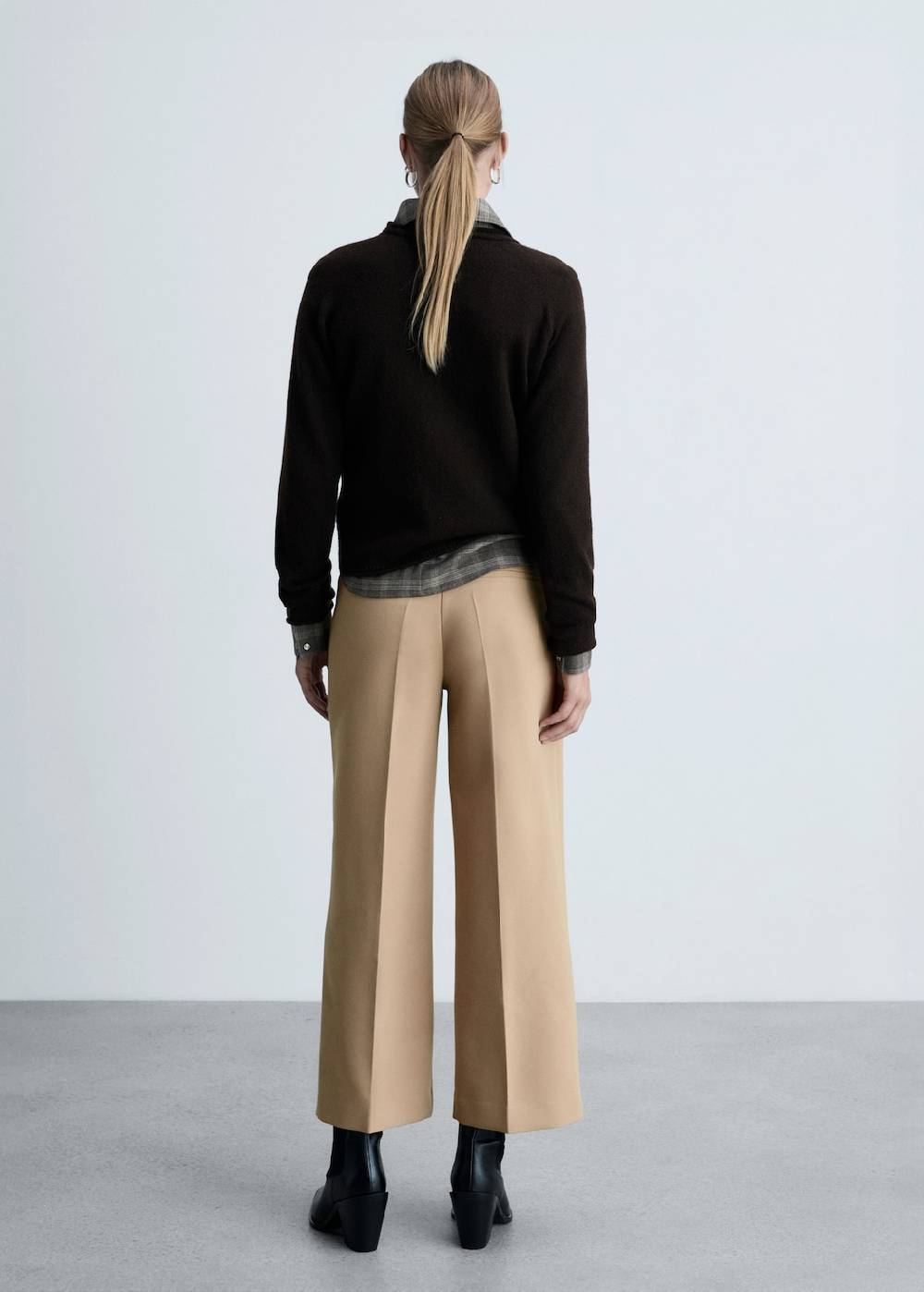 Mango Wideleg-Bundfaltenhose zollfrei