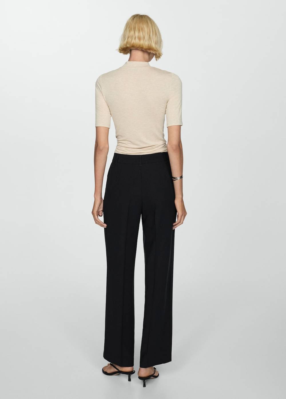 Mango Wideleg-Bundfaltenhose Angebote
