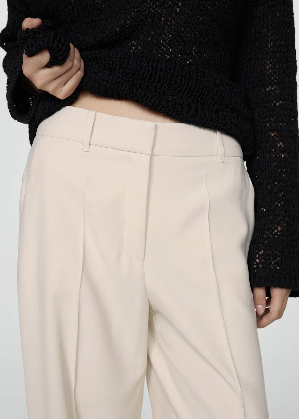 Mango Wideleg-Bundfaltenhose Günstig kaufen