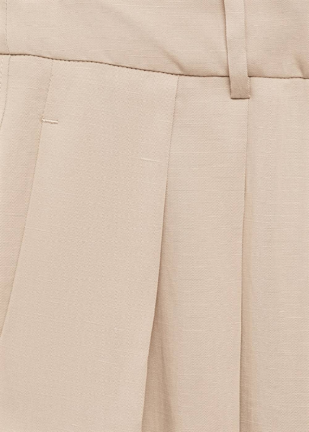 Mango Wideleg-Hose aus Lyocell Lagerräumung