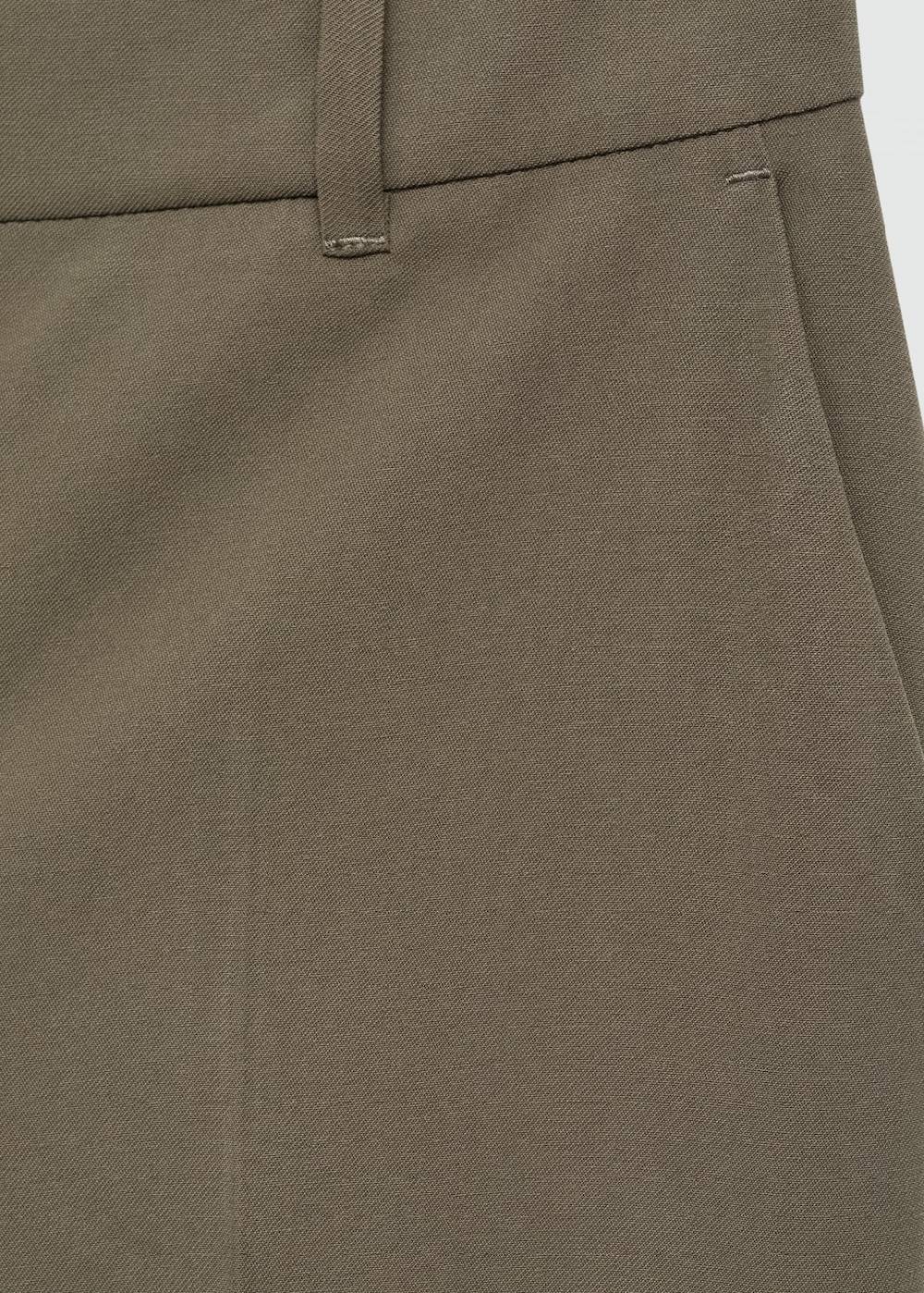 Mango Wideleg-Bundfaltenhose Online Outlet