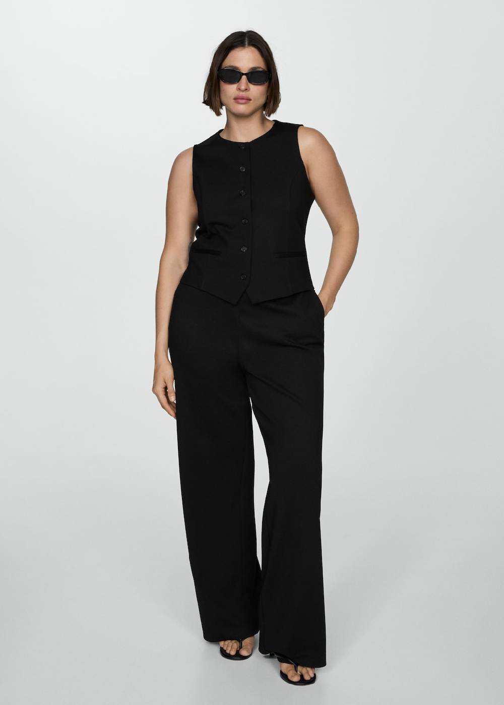 Mango Gerade Hose aus Romanit-Jersey Exklusive Angebote