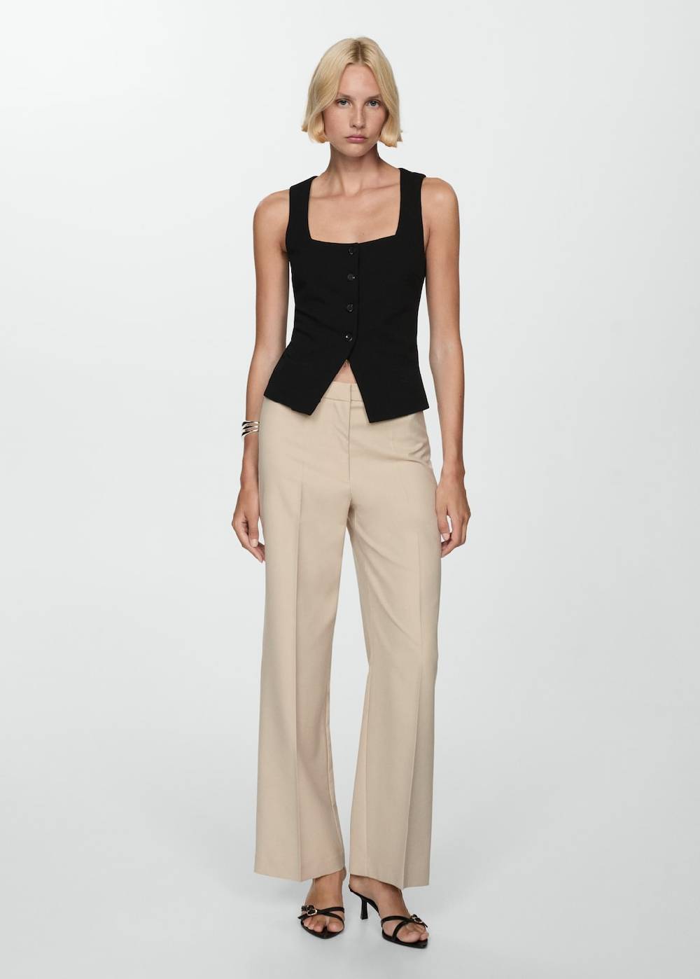 Mango Gerade Bundfaltenhose Tägliche Deals
