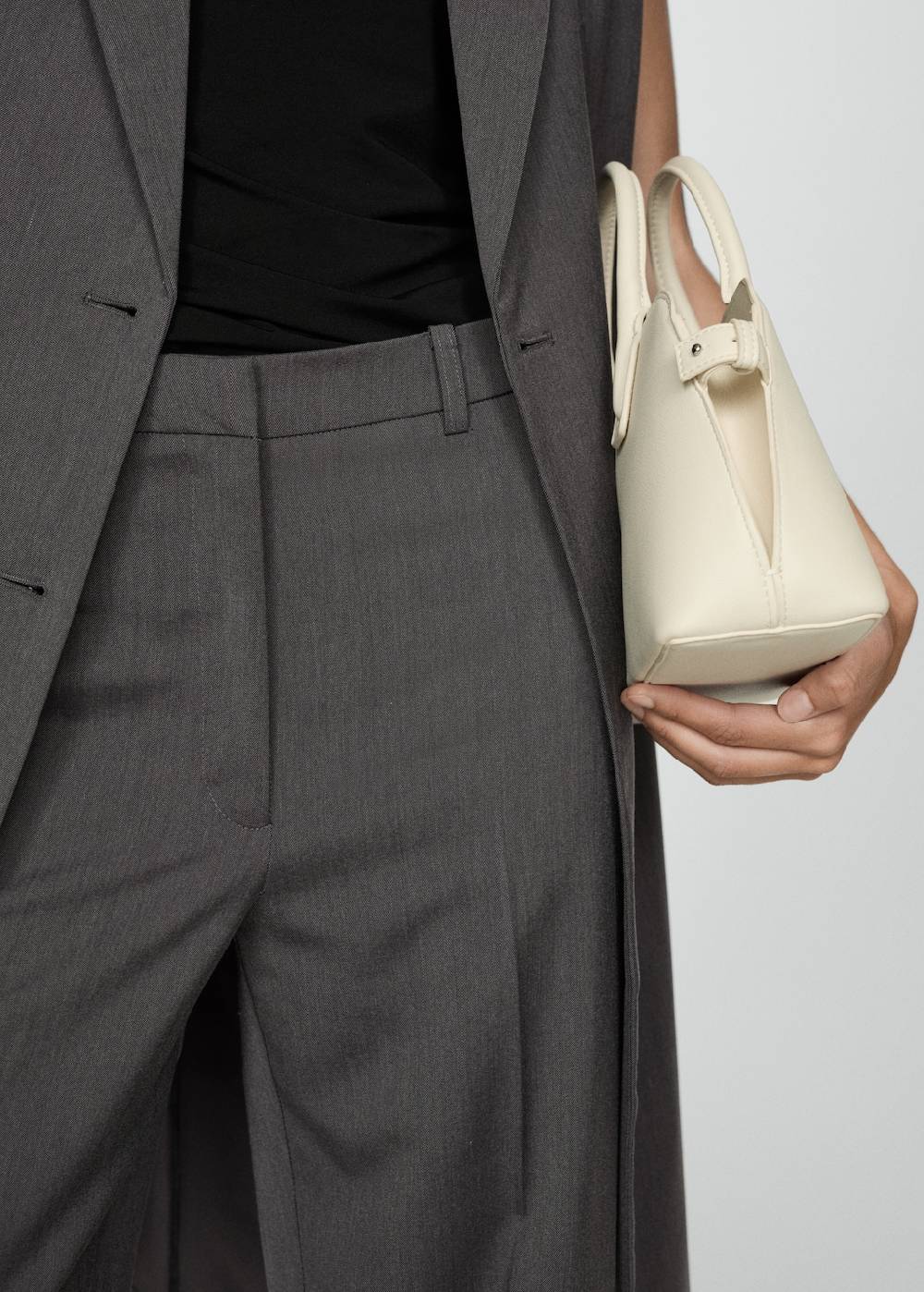 Mango Gerade Bundfaltenhose Tiefpreis