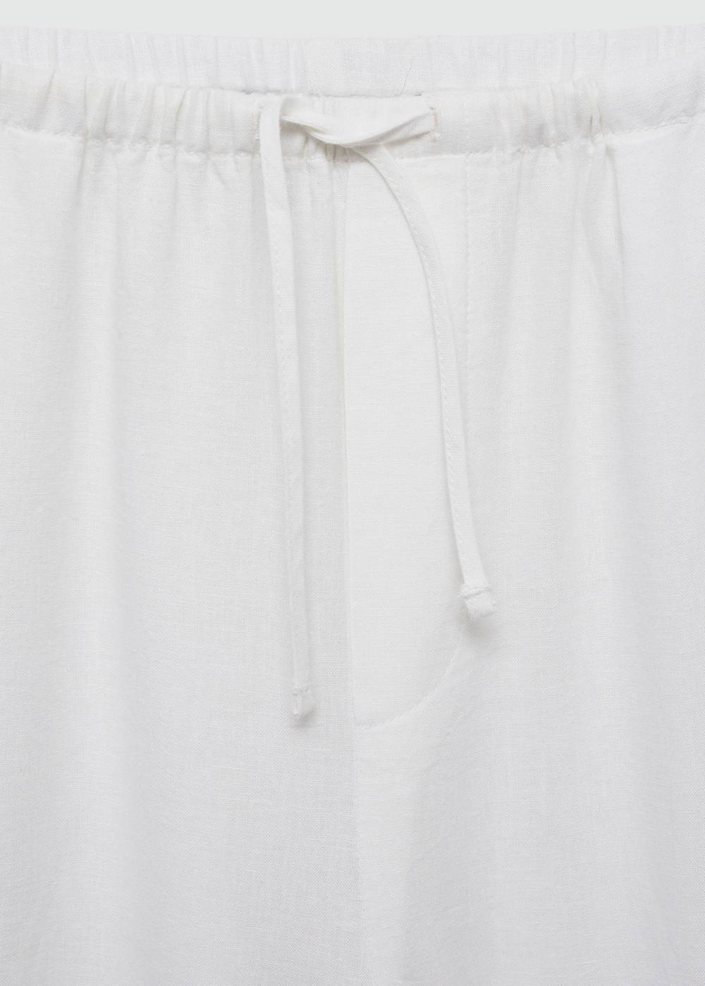 Mango Gerade Leinenhose Sonderangebot der Fabrik