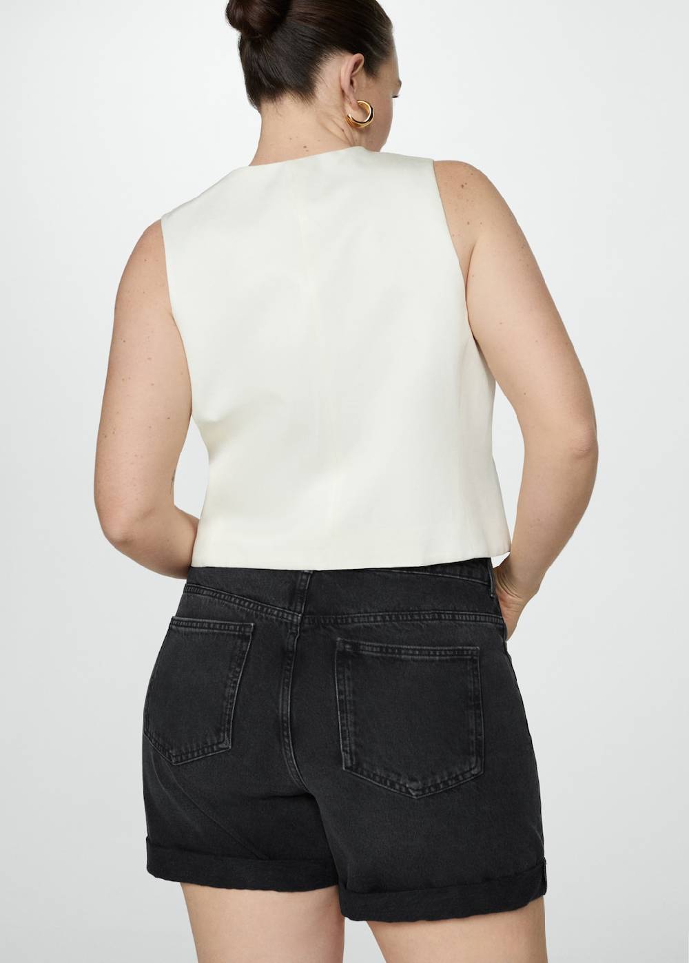 Mango Mom Fit-Jeans-Shorts Bis zu 55% Rabatt