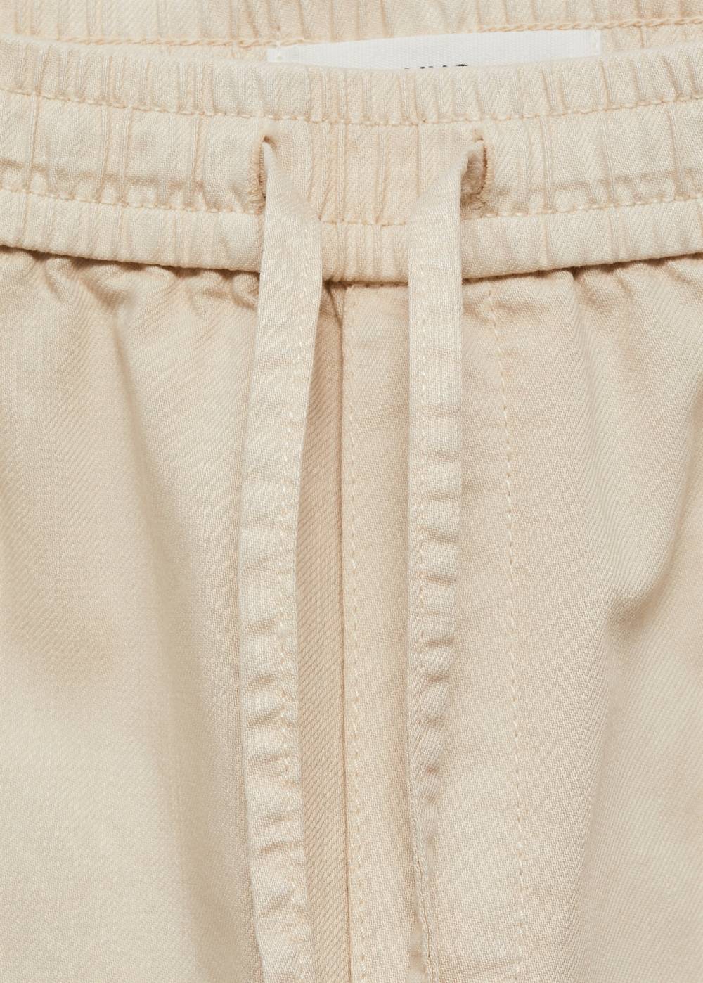 Mango Baumwollhose mit Gummibund Black Friday Preise