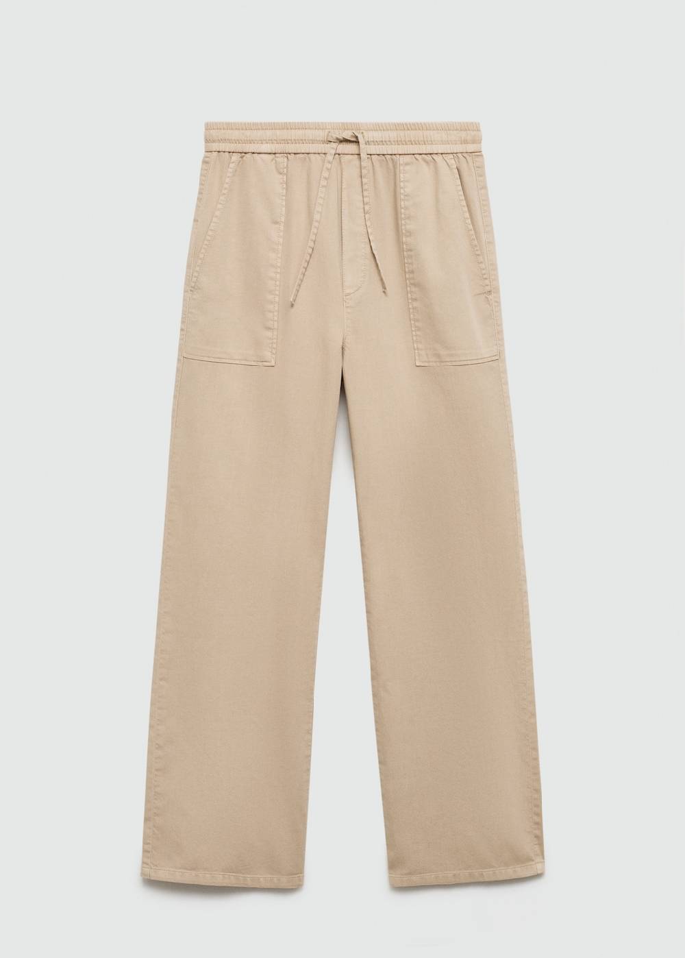 Mango Baumwollhose mit Gummibund Auslauf