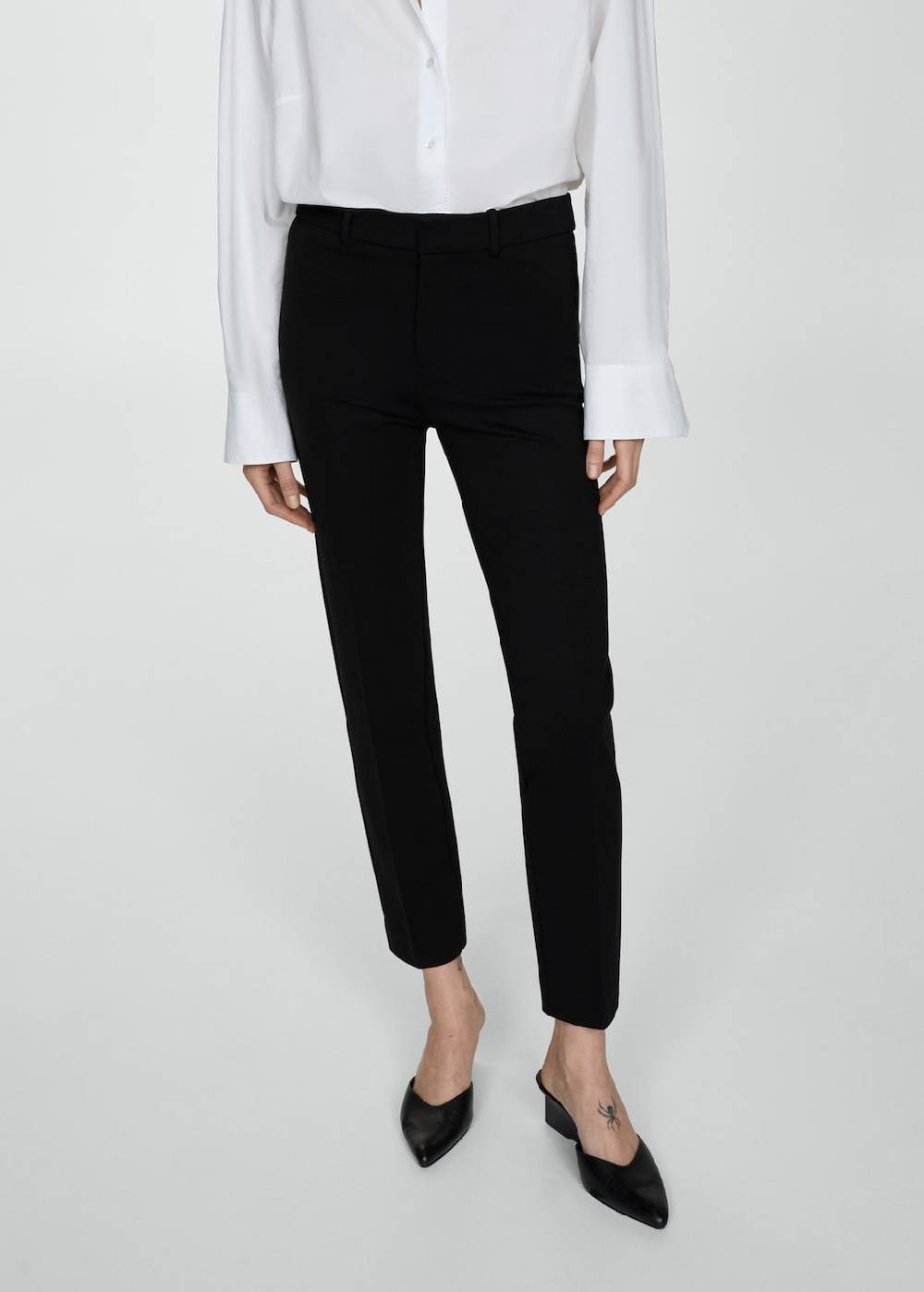 Mango Gerade Hose aus Romanit-Jersey