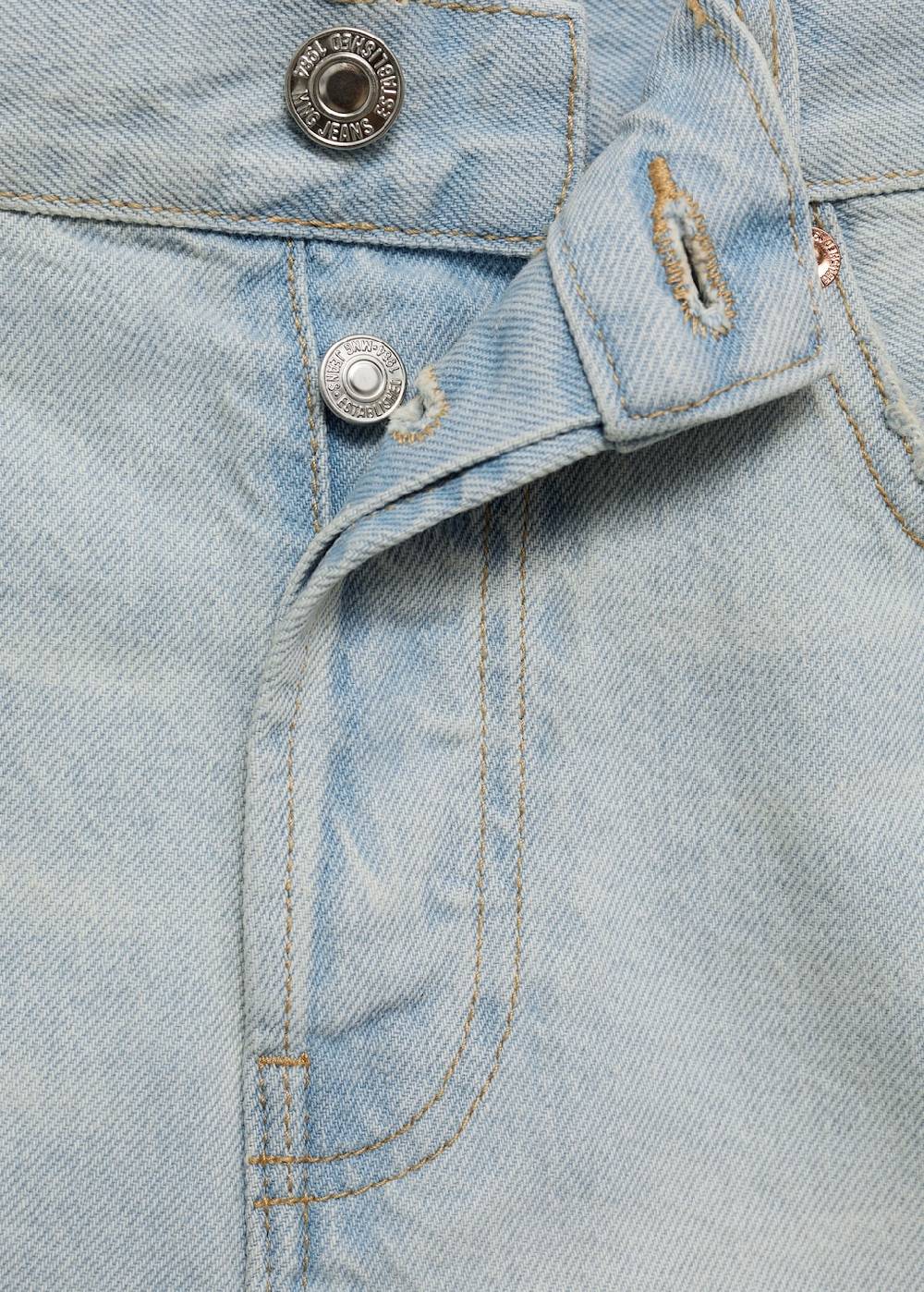 Mango Jeansshorts mit ausgefranstem Saum Osterangebot