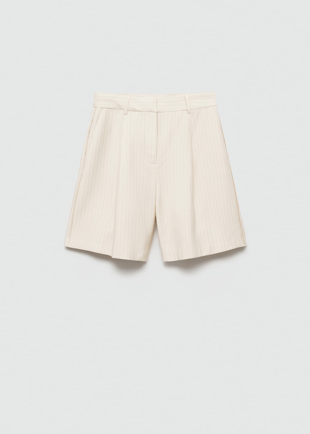 Mango Gerade Bermudashorts mit Streifenmuster Kauf eins, bekomm eins gratis