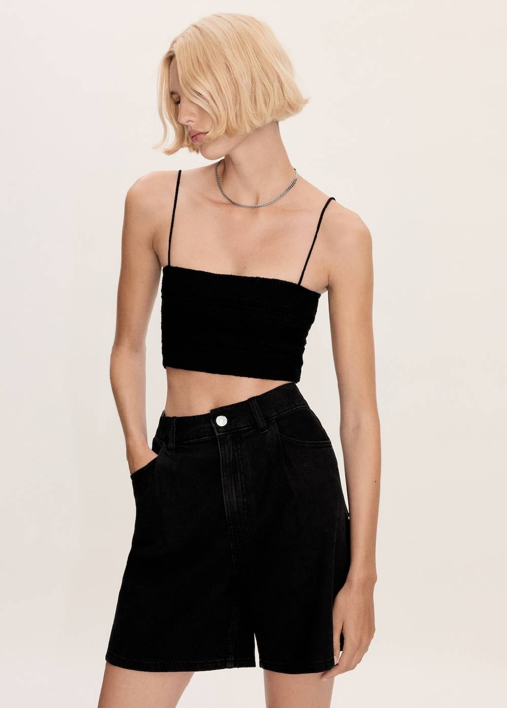 Mango Gerade Jeans-Shorts Bis zu 55% Rabatt