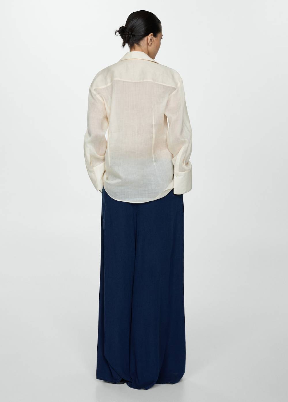 Mango Lyocell-Hose mit Stretchbund Super Rabatt