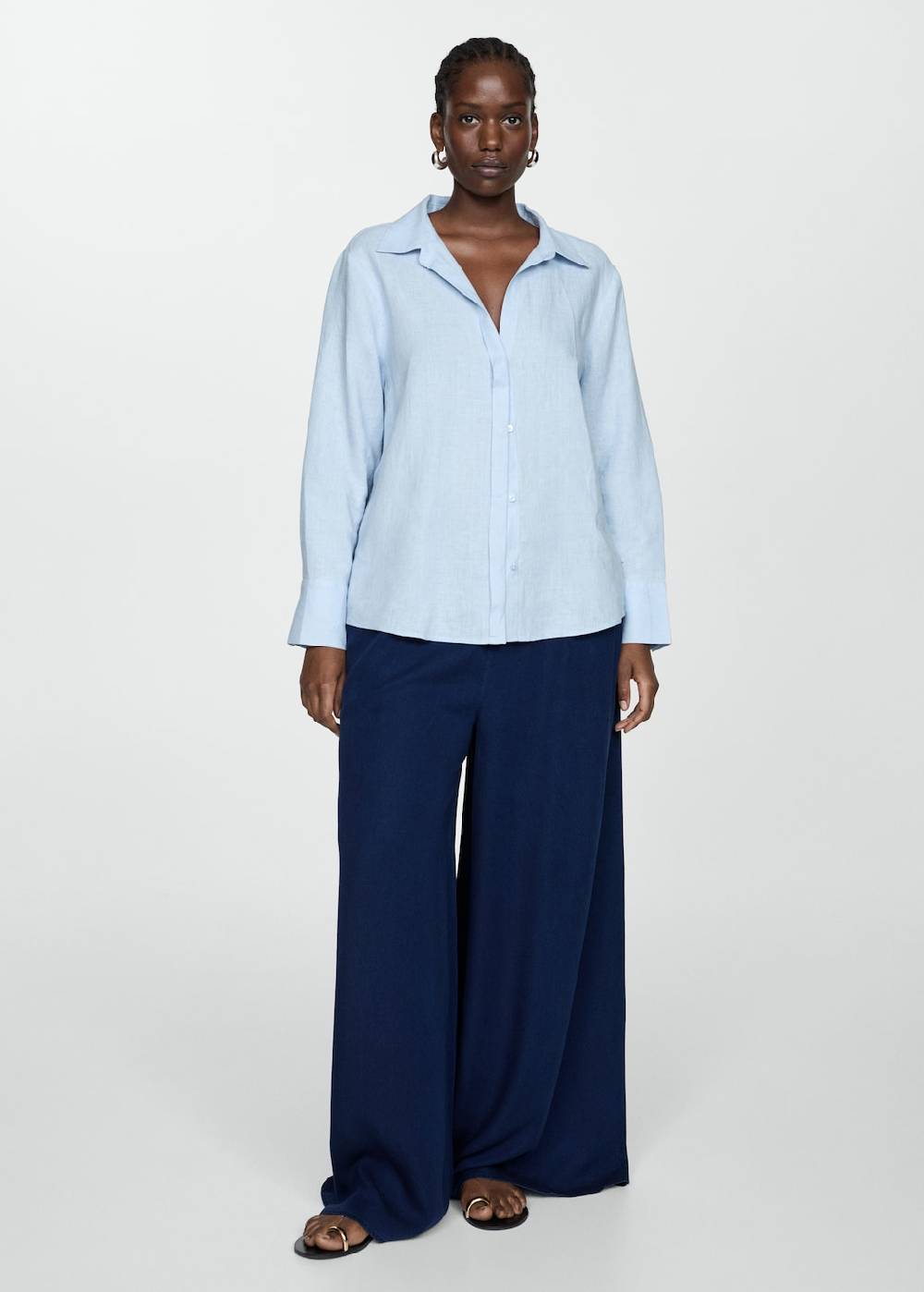 Mango Lyocell-Hose mit Stretchbund Super Rabatt