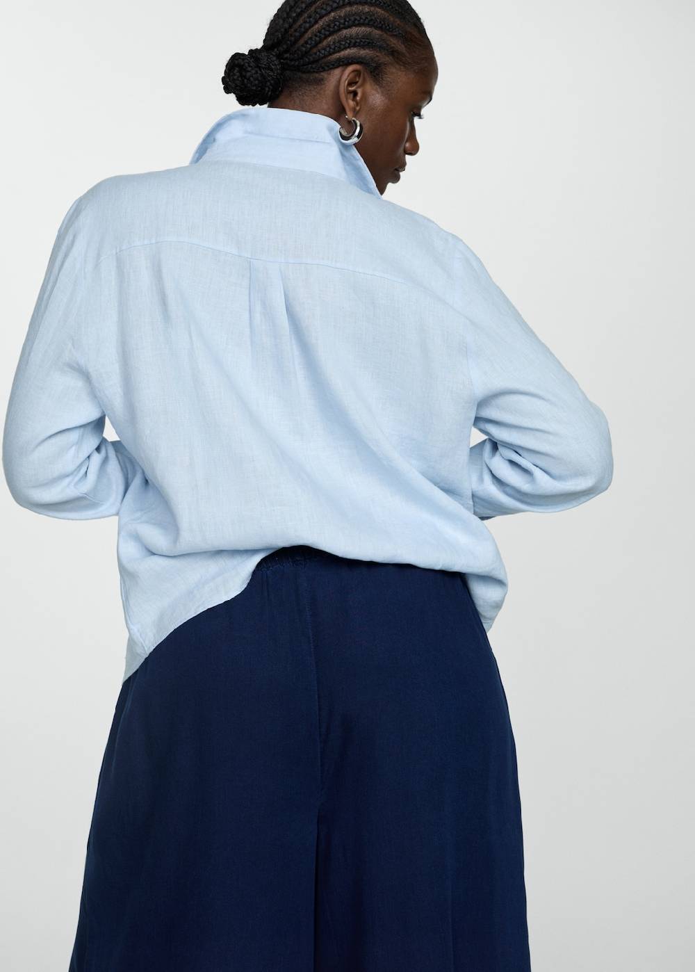 Mango Lyocell-Hose mit Stretchbund Super Rabatt