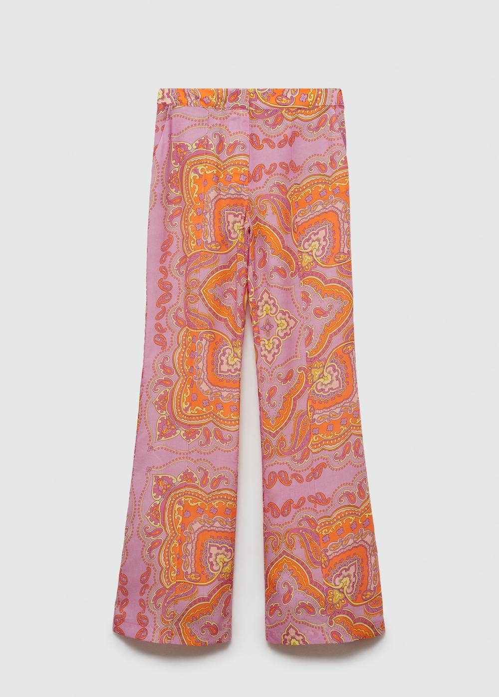Mango Gemusterte Lyocell-Hose Riesige Rabatte