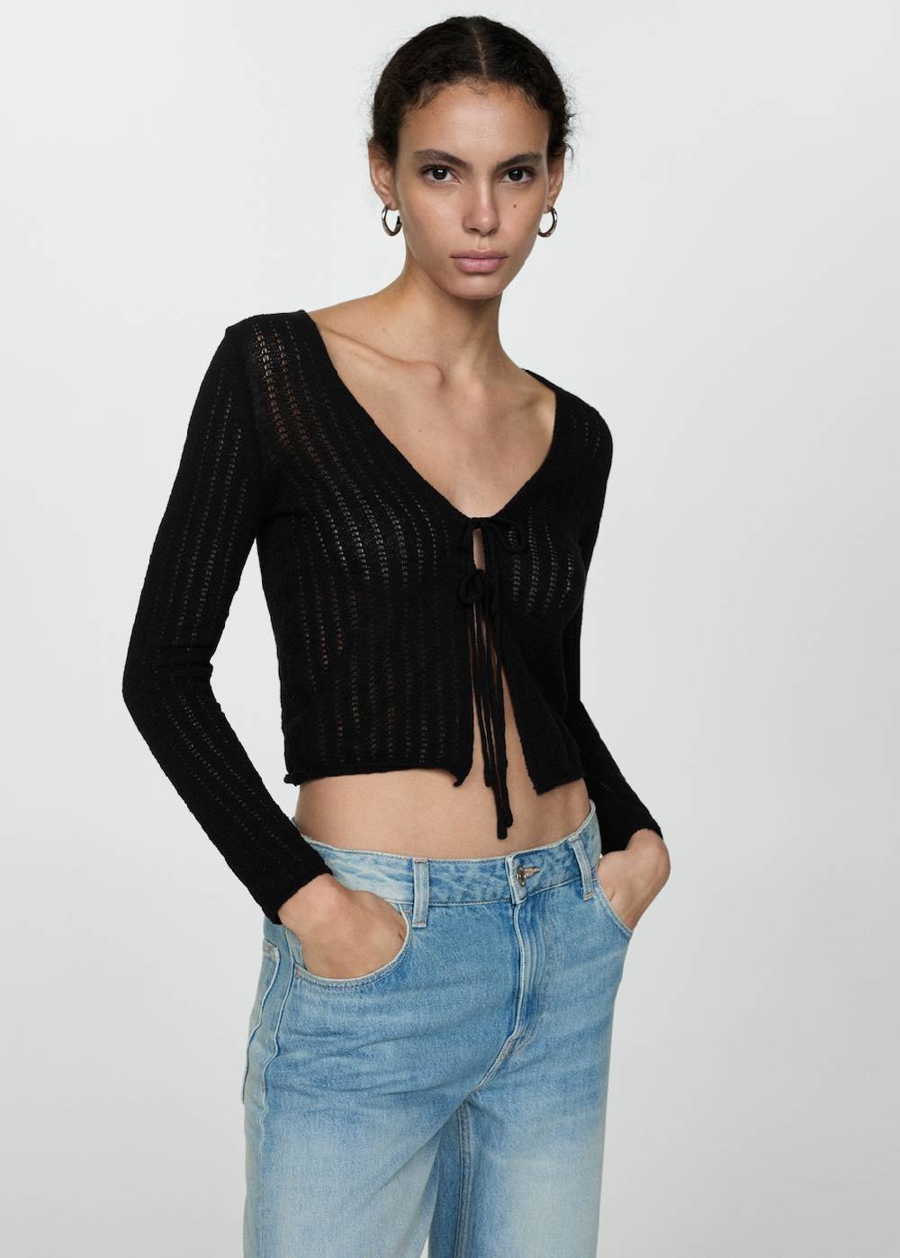 Mango Gerade Strickhose Clearance-Verkauf