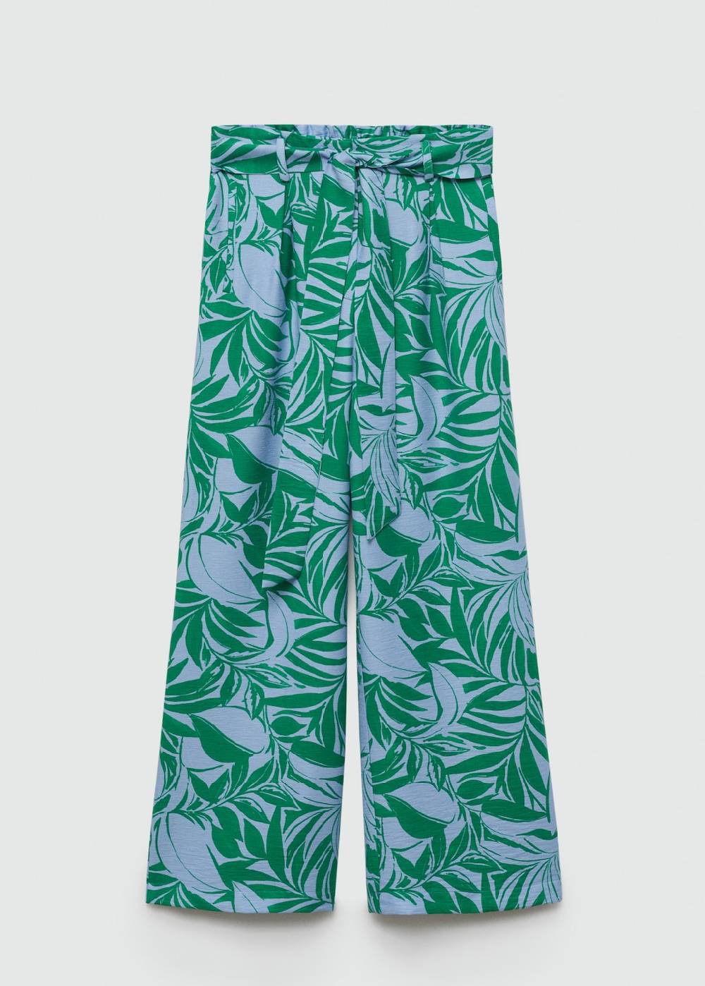 Mango Gemusterte Hose mit Schleife Speichern exportieren