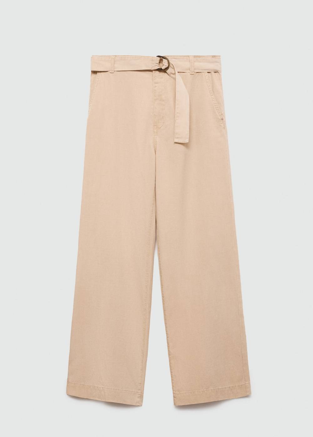 Mango Fließende Hose mit Gürtel Begrenztes Angebot