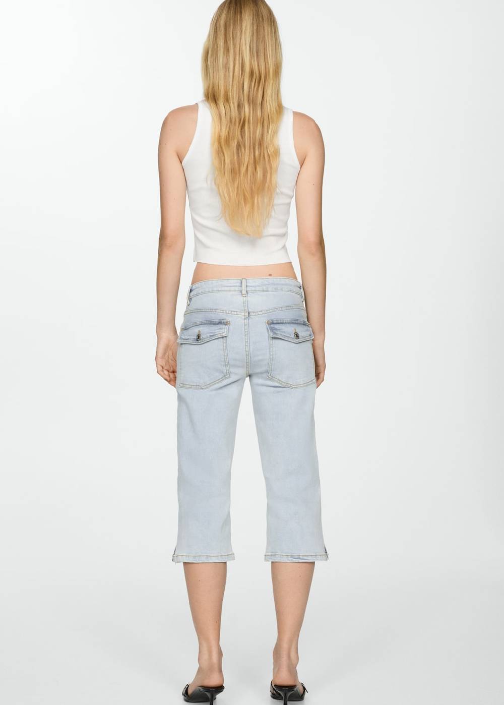 Mango Gerade Capri-Jeans Preisnachlass