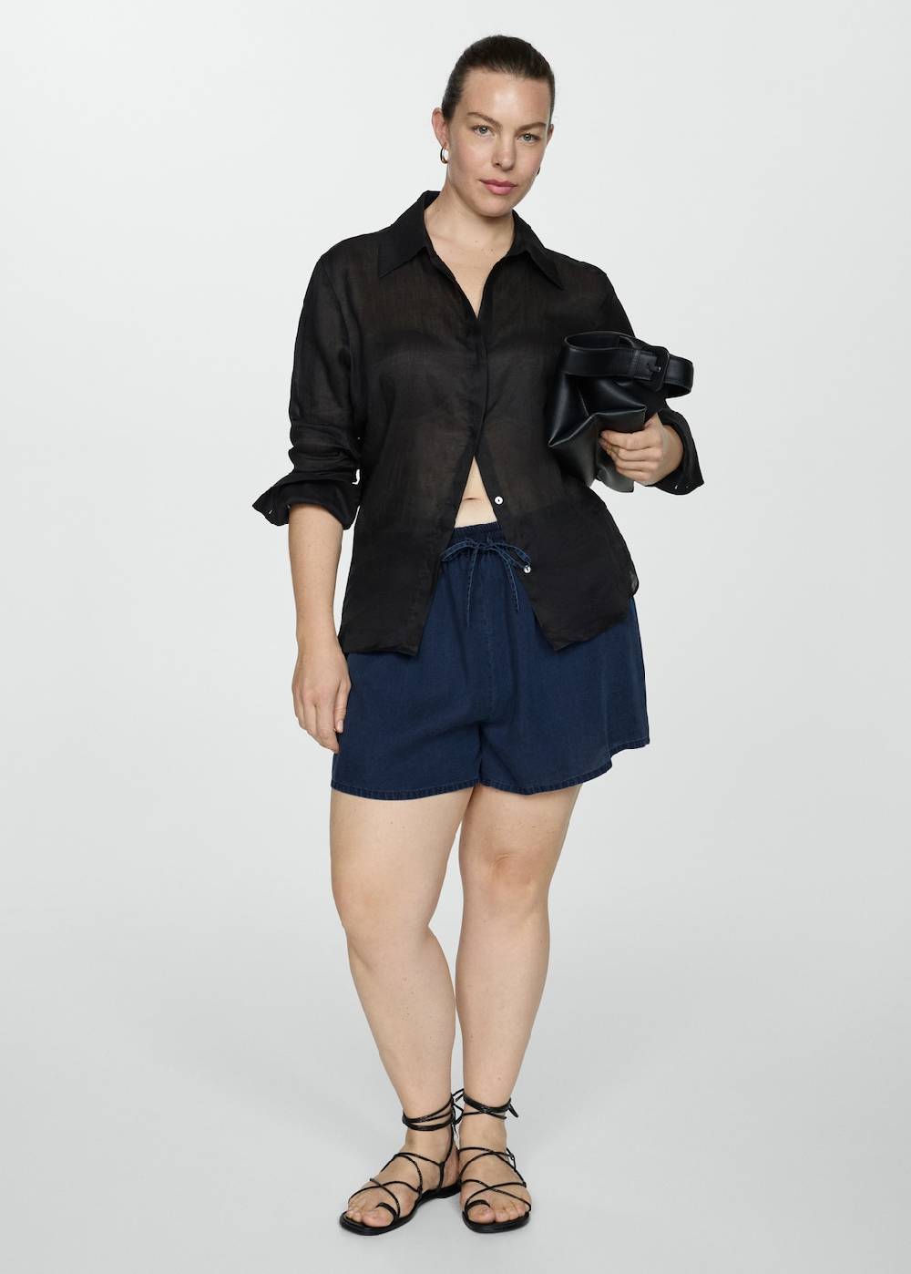 Mango Lyocell-Shorts mit Stretchbund Muttertagsangebot