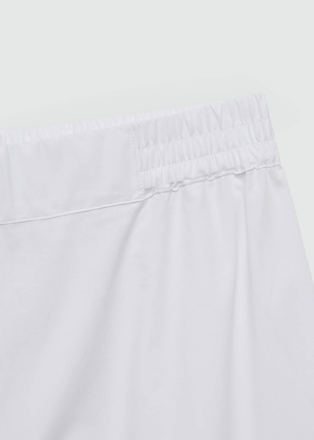 Mango Wideleg-Baumwollhose Neueste Mode