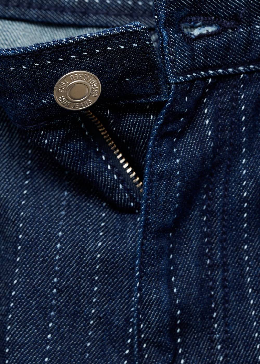 Mango Jeans-Bermudashorts mit Ziernähten Blitzangebot