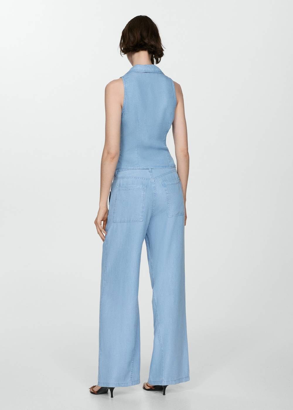 Mango Wideleg-Hose aus Lyocell Neuheiten