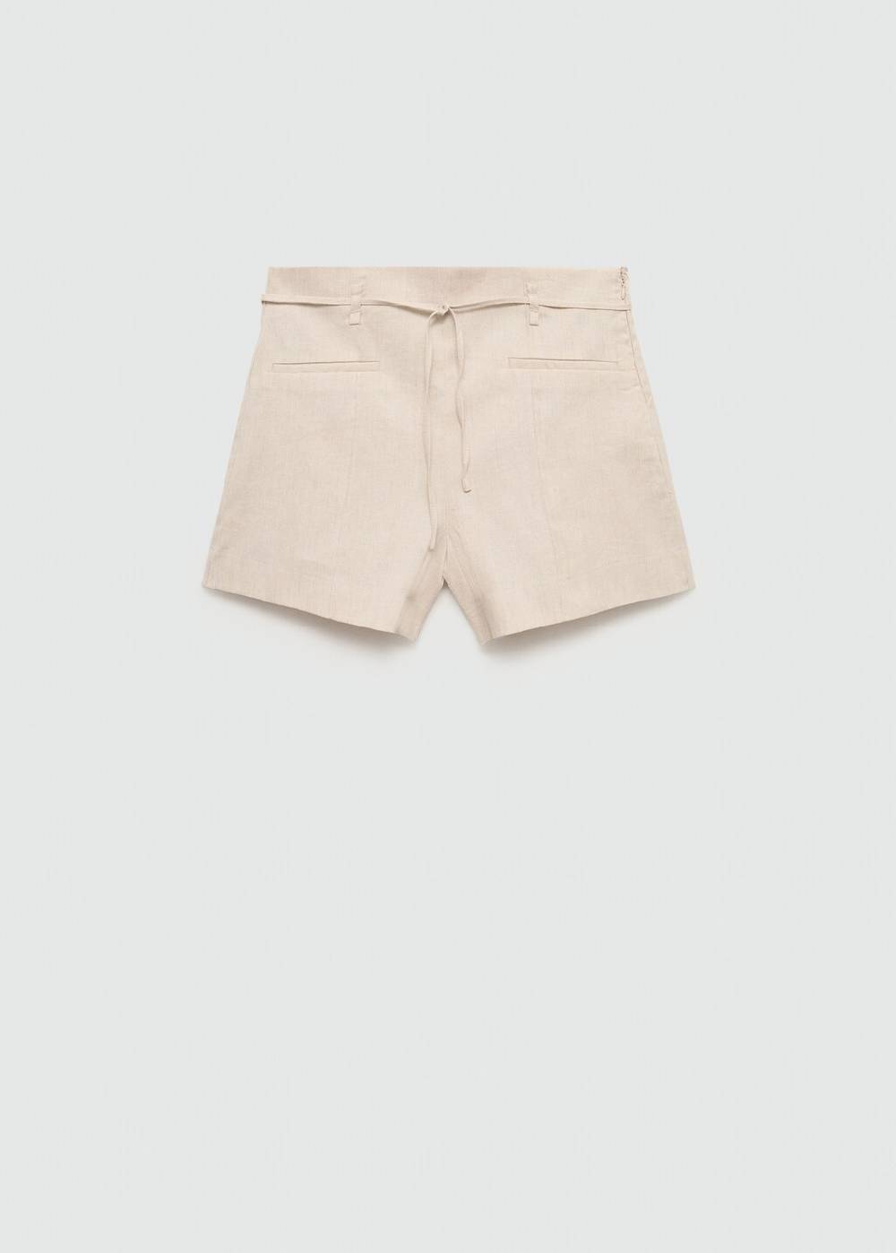 Mango Leinenshorts mit Schleife Begrenzte Freigabe