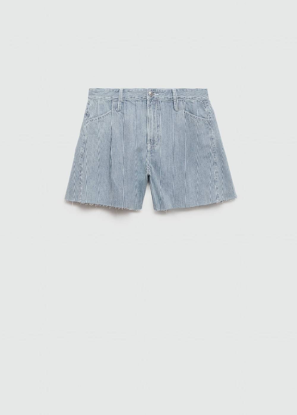 Mango Jeansshorts mit Streifenmuster Letzte 2 Tage