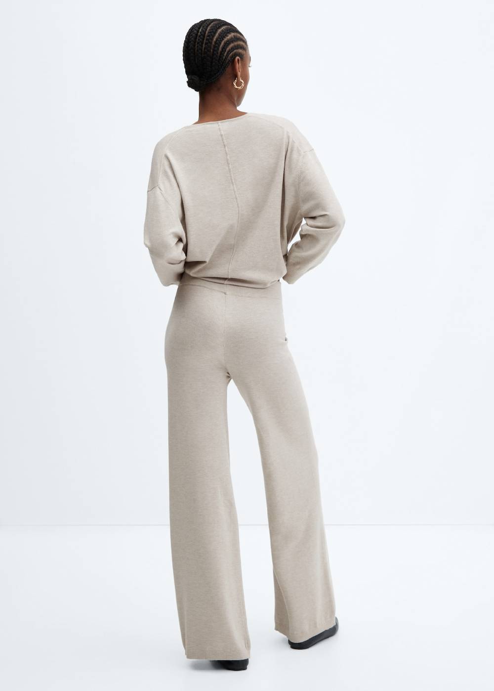 Mango Wideleg-Strickhose Bis zu 50% Rabatt