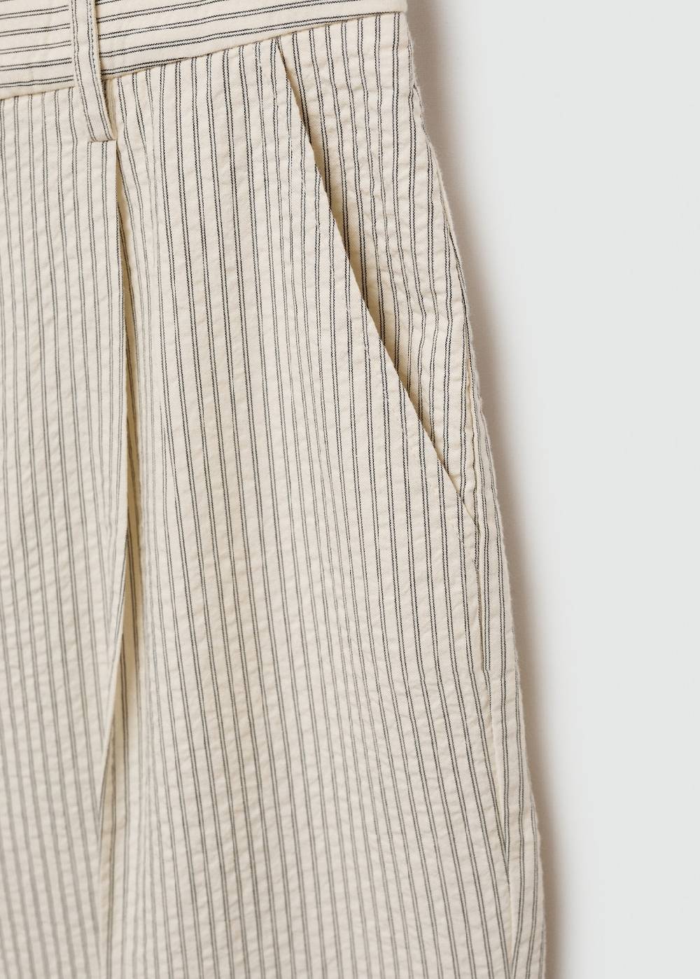 Mango Gerade geschnittene Streifenhose Bis zu 65% Rabatt