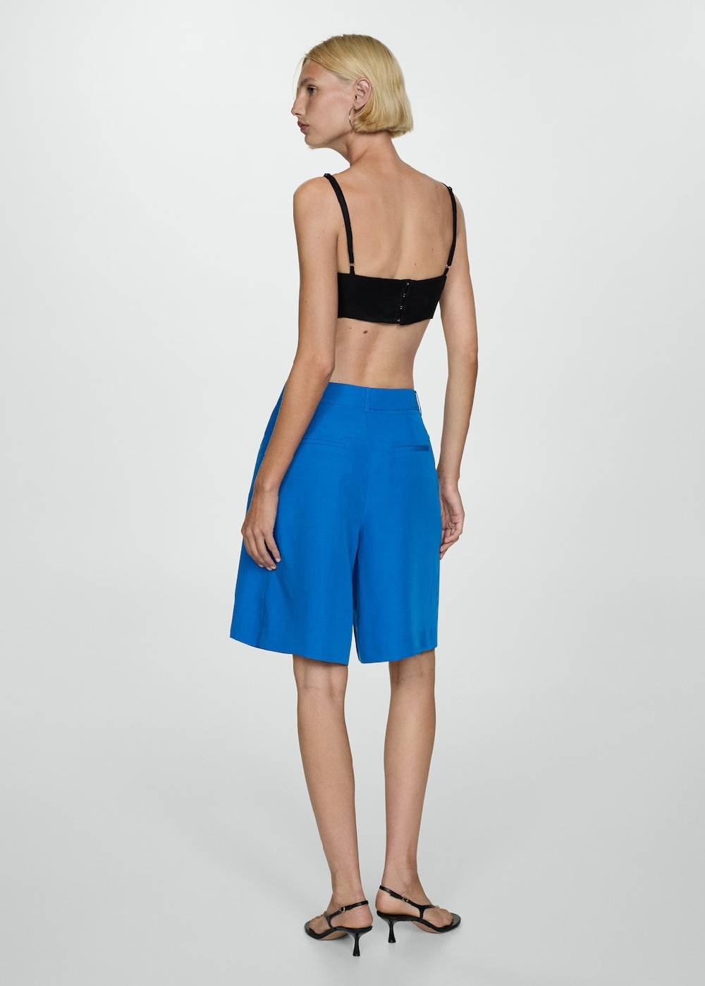 Mango Bermudashorts aus Lyocell mit Bundfalten Nur für heute