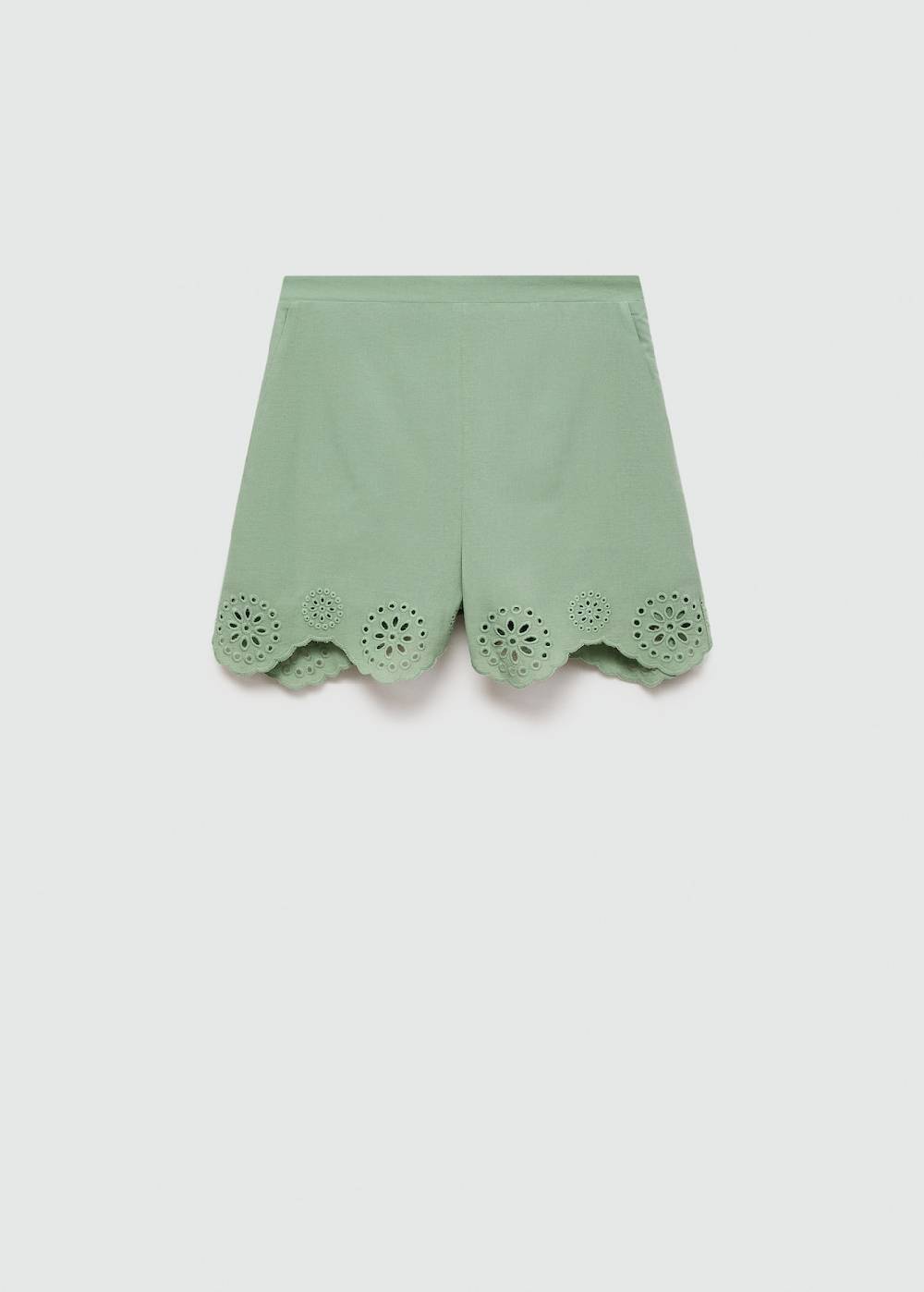 Mango Bestickte Lochstrick-Shorts Vierteljährliche Förderung