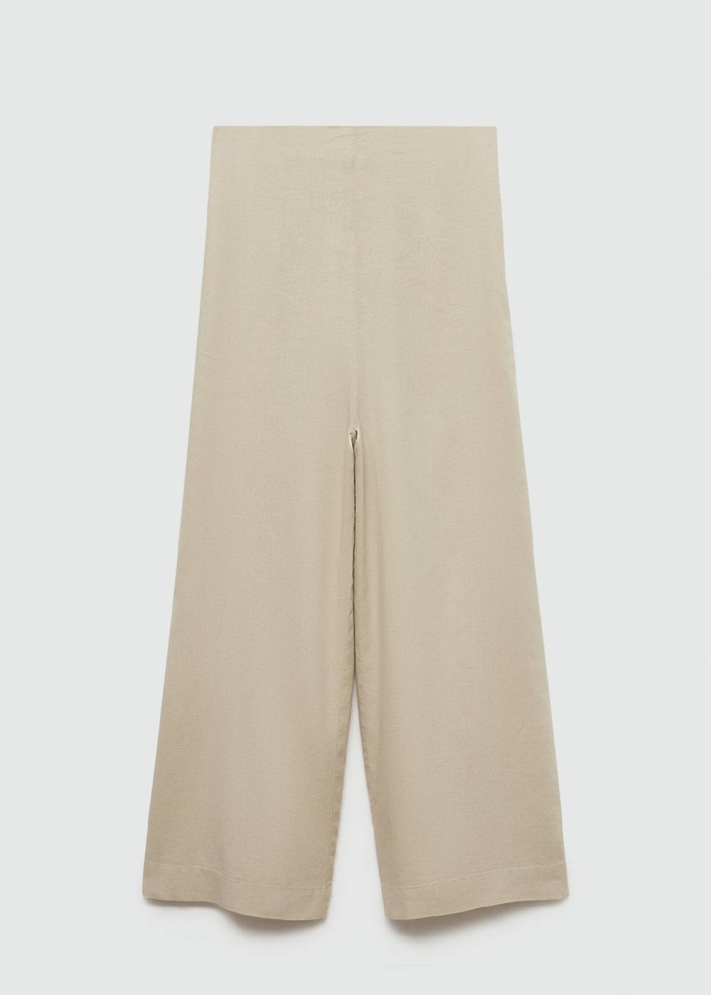 Mango Wideleg-Leinenhose Super Rabatt