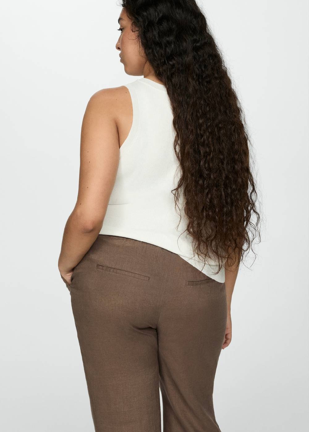 Mango Jogger Pants aus 100 % Leinen Riesige Rabatte