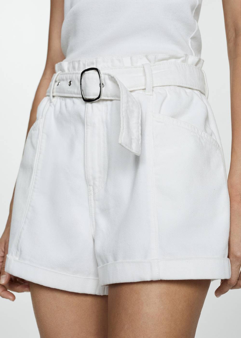 Mango Jeans-Shorts mit Gürtel Begrenzt auf 3 Tage