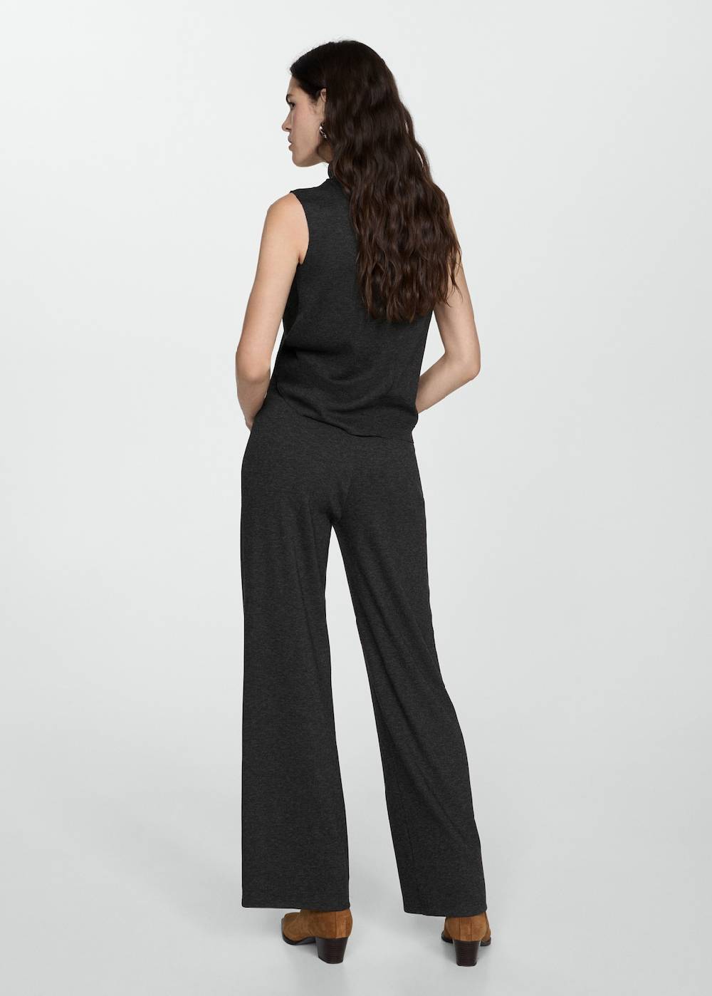Mango Wideleg-Strickhose Black Friday Preise