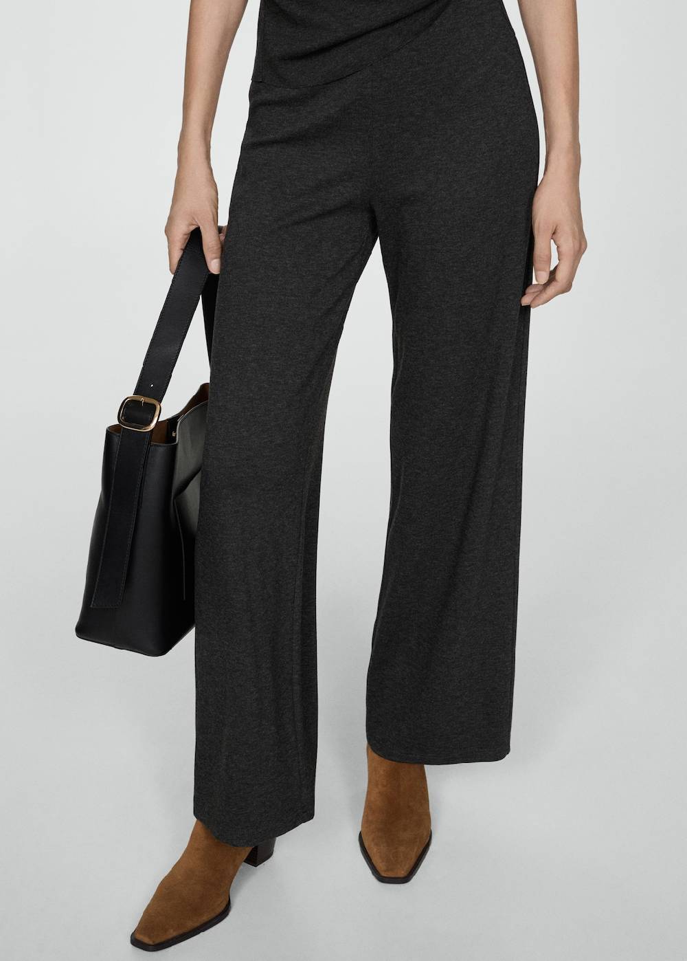 Mango Wideleg-Strickhose Black Friday Preise