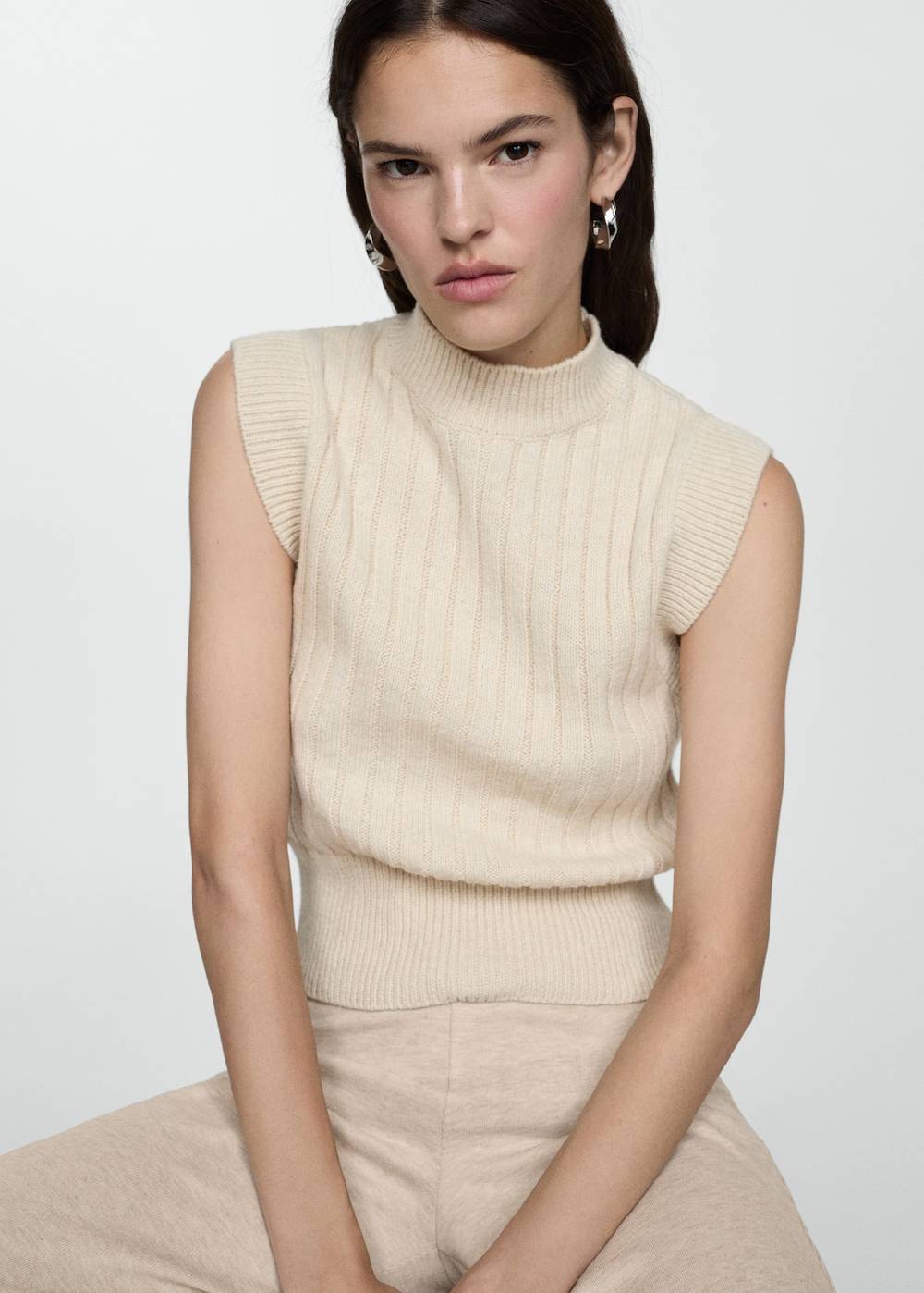 Mango Wideleg-Strickhose zollfrei