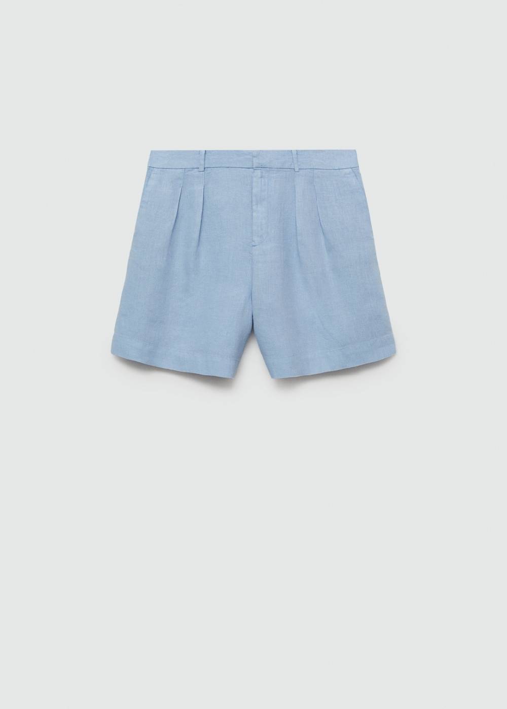 Mango Gerade Shorts aus 100 % Leinen Kostenloser Versand