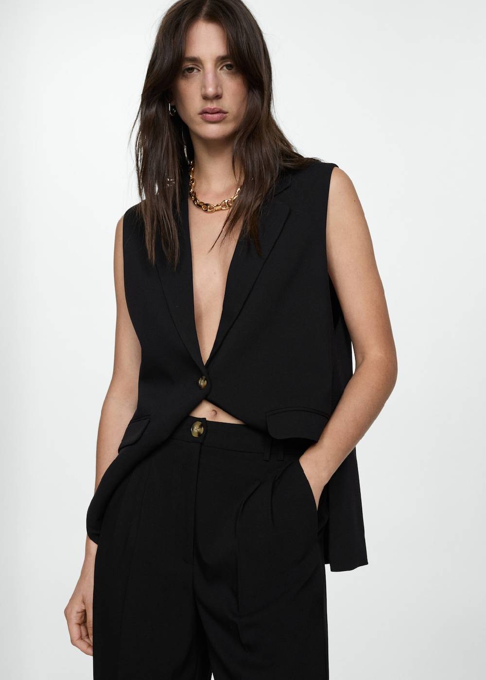 Mango Culotte mit Bundfalten Sonderangebot