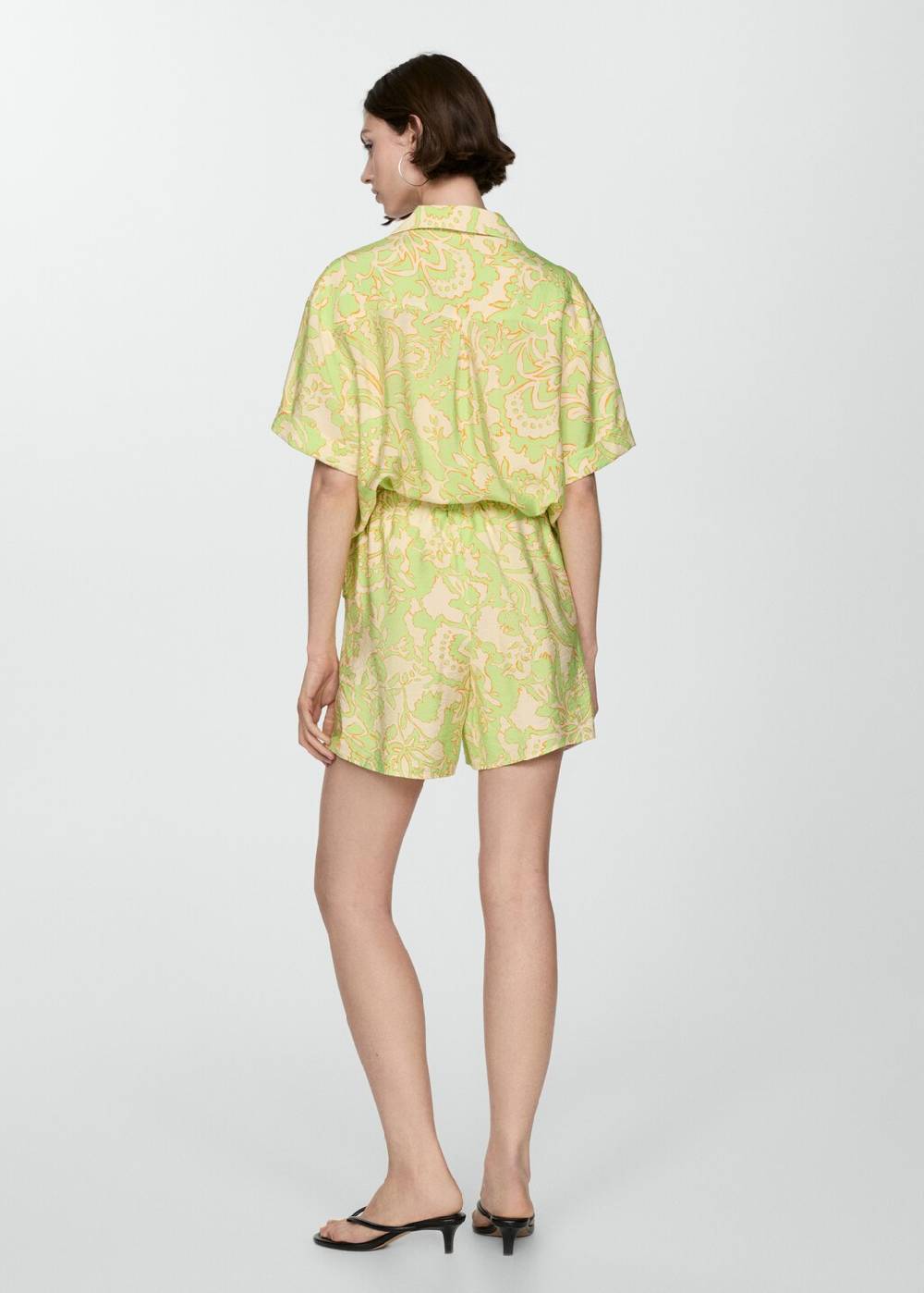 Mango Fließende Print-Shorts Flash Sale