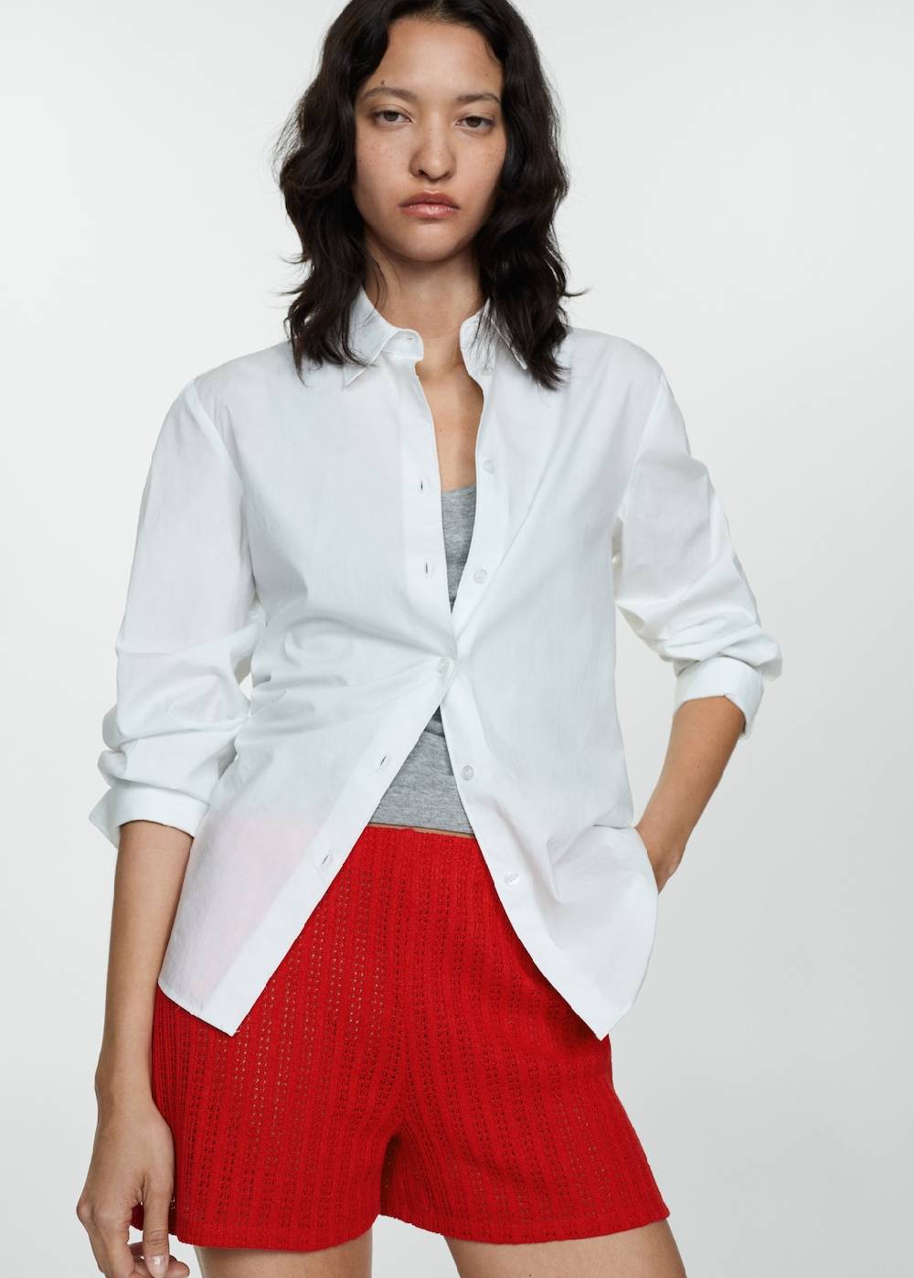 Mango Gerade Strickshorts Online Shopping